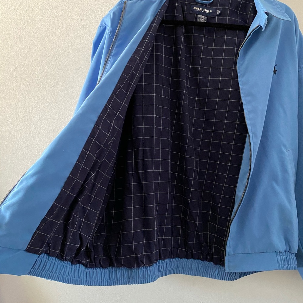 POLO golf Bi-Swing light blue jacket